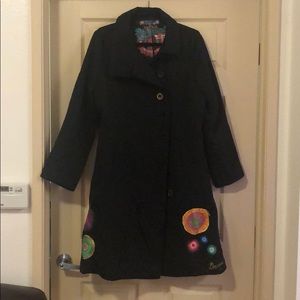 Brocade-style Desigual Spanish Coat